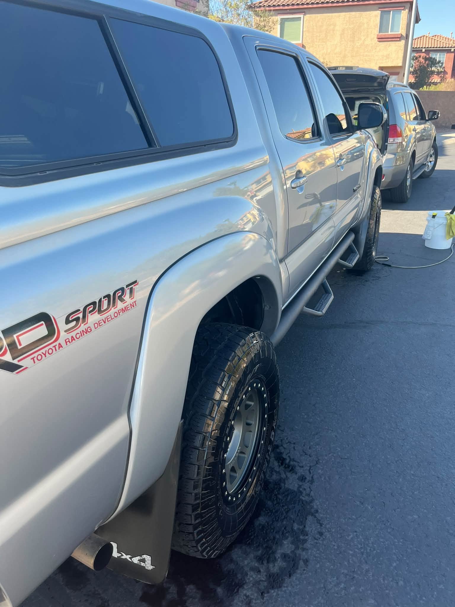 Detailed silver pickup truck