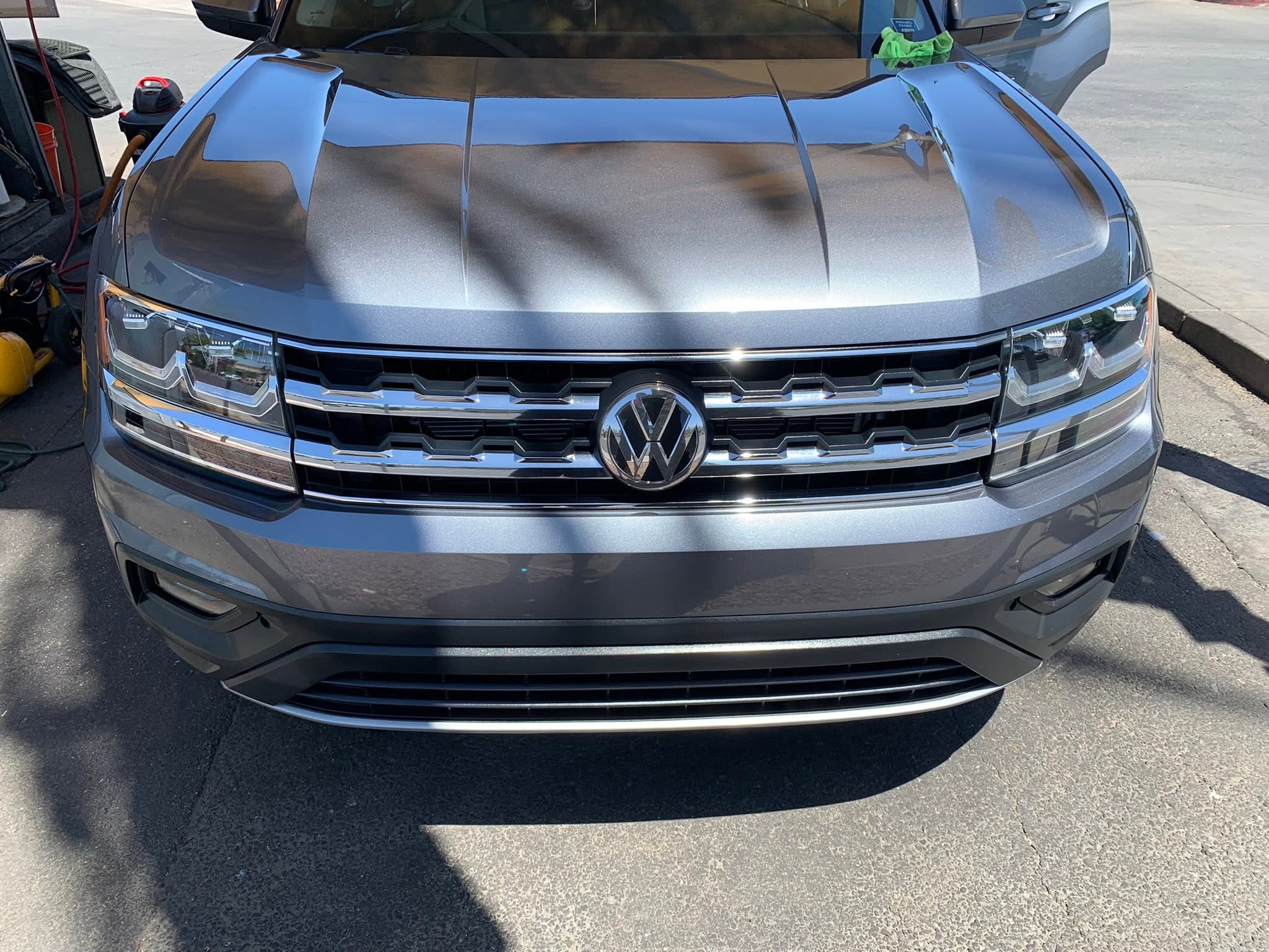 Detailed silver Volkswagen